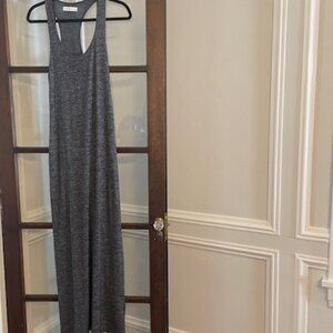 Abercrombie and Fitch Charcoal Gray Racerback Maxi Dress, Size Small